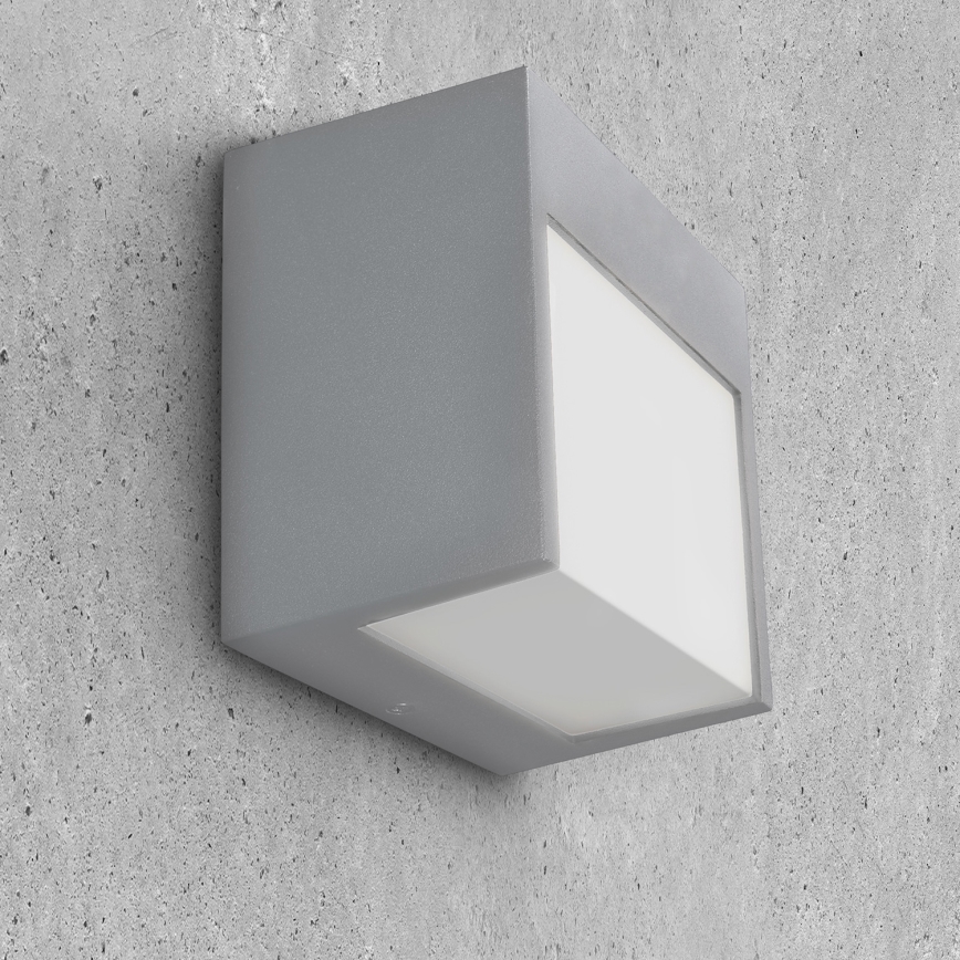 Brilagi - LED spoljašnja zidna svetiljka TERNI LED/12W/230V siva IP44