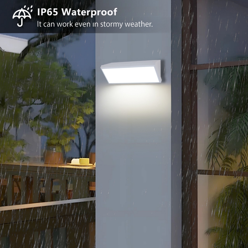 Brilagi - LED spoljašnje zidno svetlo TRIANGLE LED/42W/230V 45 cm belo IP65