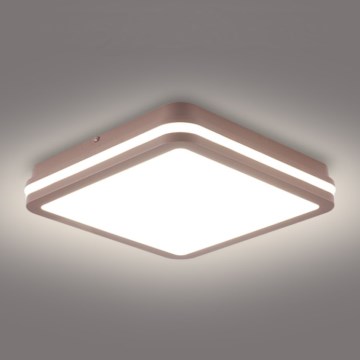 Brilagi - LED spoljašnje plafonsko svetlo BENE LED/24W/230V 26x26 cm, braon, IP54