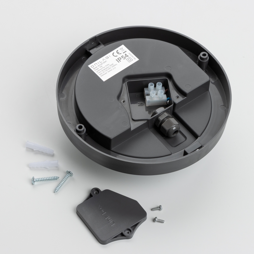 Brilagi - LED spoljašnje plafonsko svetlo LED/13W/230V Ø17 cm IP54 antracit