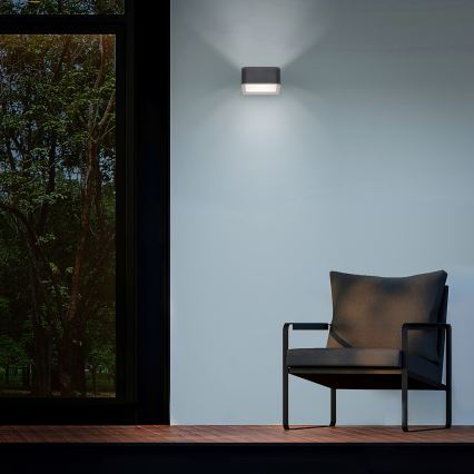 Brilagi - LED spoljašnje zidno svetlo BARI LED/7W/230V 3000/4000/6000K antracit IP54