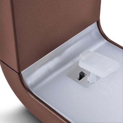 Brilagi - LED spoljašnje zidno svetlo BARI LED/7W/230V 3000/4000/6000K braon IP54