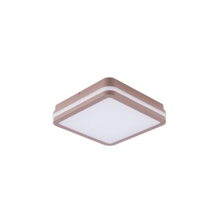 Brilagi - LED spoljašnje plafonsko svetlo sa senzorom BENE LED/18W/230V 21,5x21,5 cm braon IP54