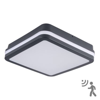 Brilagi - LED spoljašnje svetlo sa senzorom BENE LED/18W/230V 22x22 cm antracit IP54