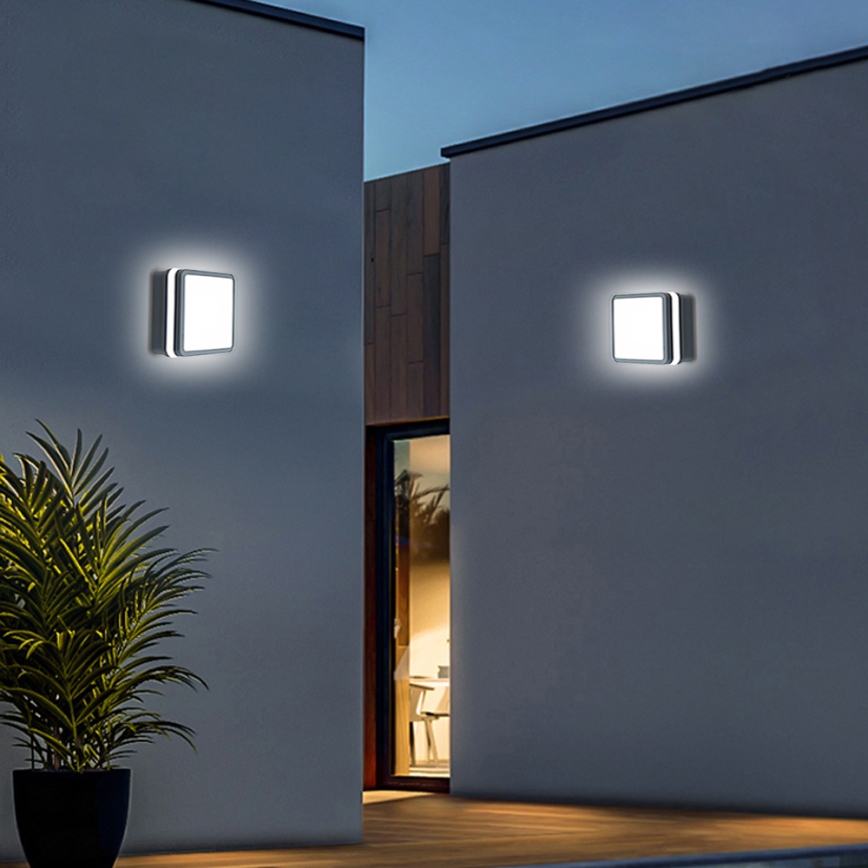 Brilagi - LED spoljašnje svetlo sa senzorom BENE LED/18W/230V 22x22 cm antracit IP54