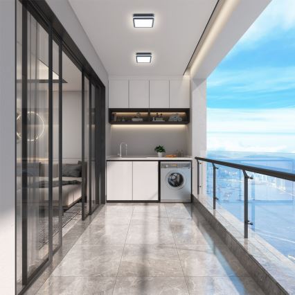 Brilagi - LED spoljašnje svetlo sa senzorom BENE LED/18W/230V 22x22 cm antracit IP54