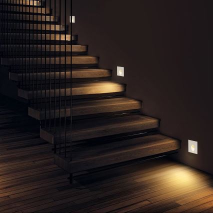 Brilagi - LED spoljašnje ugradno svetlo STAIRDOT LED/2W/230V belo IP65 kvadratno