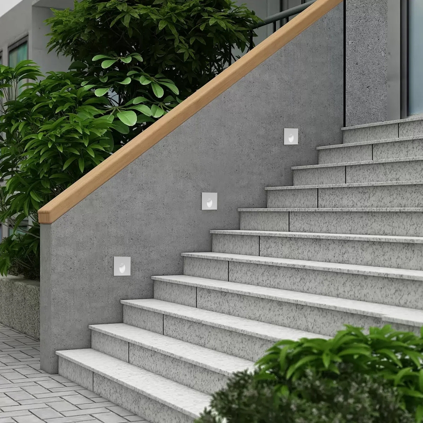 Brilagi - LED spoljašnje ugradno svetlo STAIRDOT LED/2W/230V belo IP65 kvadratno