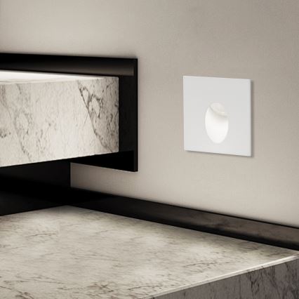 Brilagi - LED spoljašnje ugradno svetlo STAIRDOT LED/2W/230V belo IP65 kvadratno