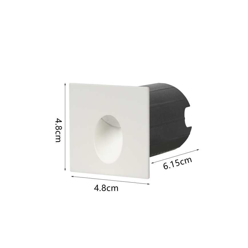 Brilagi - LED spoljašnje ugradno svetlo STAIRDOT LED/2W/230V belo IP65 kvadratno