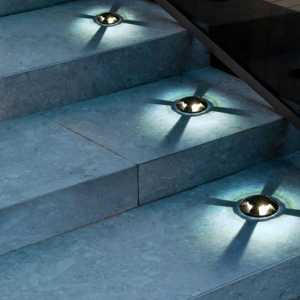 Brilagi - LED spoljašnje ugradno svetlo za prilaz GROUNDRAY LED/1W/230V crna IP67