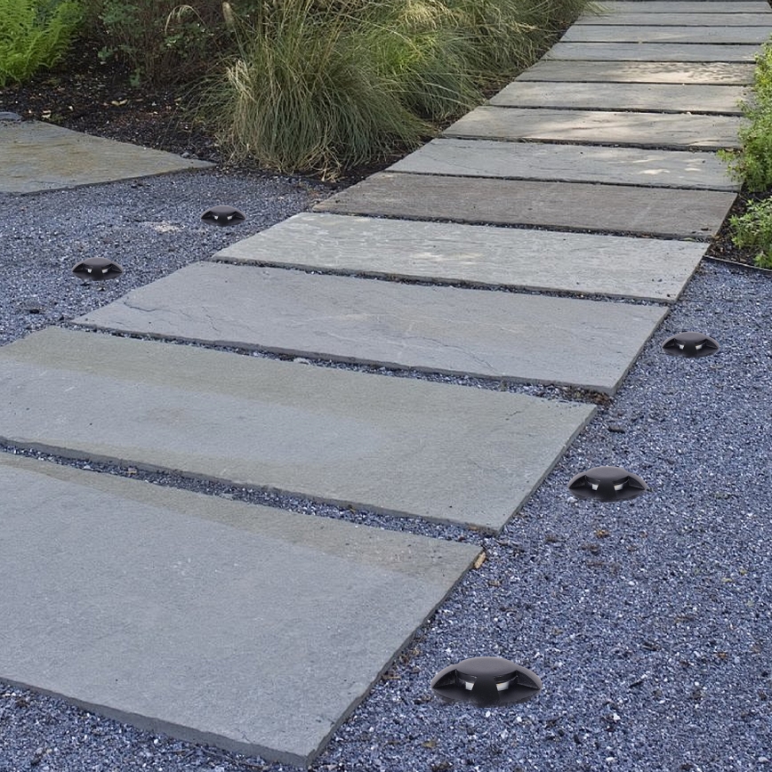 Brilagi - LED spoljašnje ugradno svetlo za prilaz GROUNDRAY LED/1W/230V crna IP67