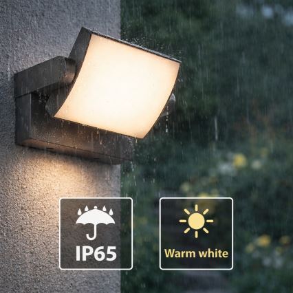 Brilagi - LED spoljašnje zidno svetlo ANKLE LED/18W/230V 3000K IP65 antracit