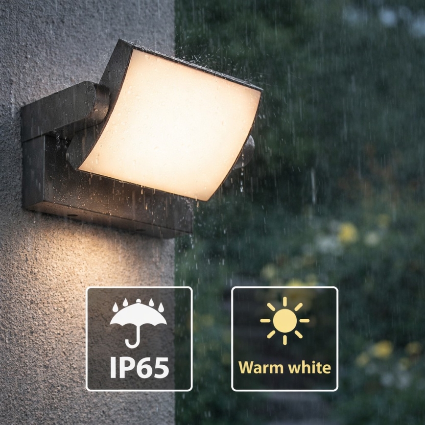 Brilagi - LED spoljašnje zidno svetlo ANKLE LED/18W/230V 3000K IP65 antracit