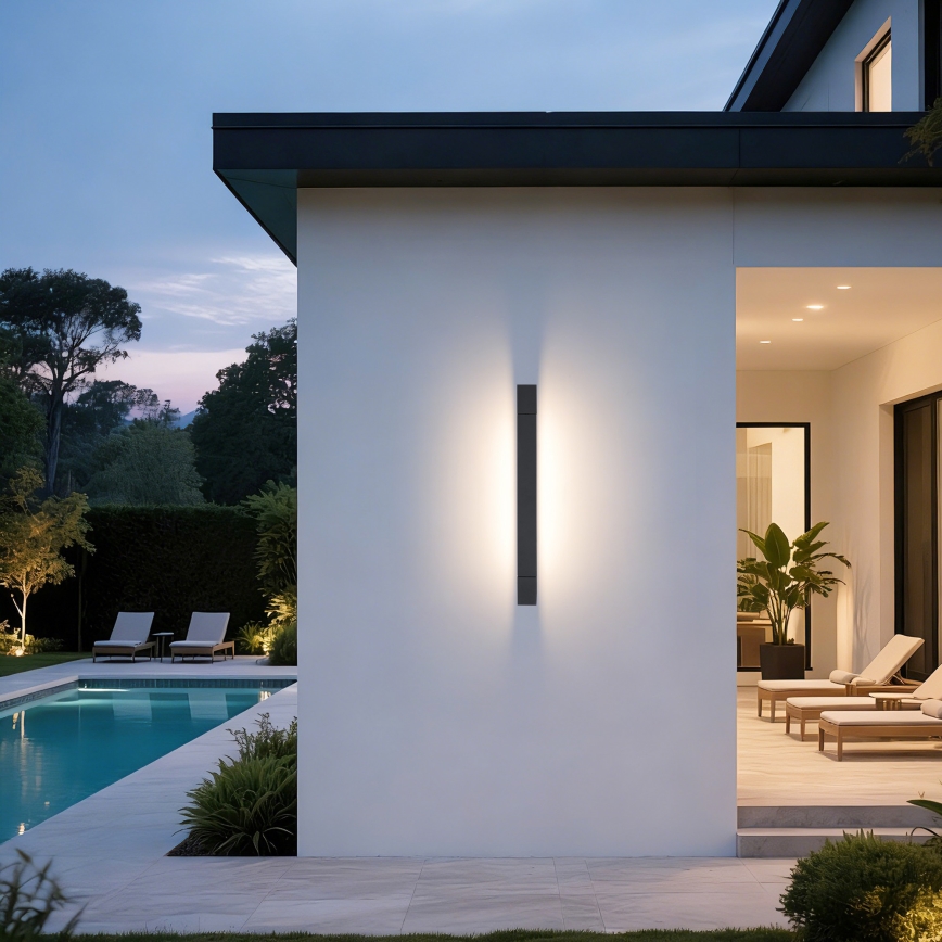 Brilagi - LED spoljašnja zidna svetiljka AQUA LINE LED/12W/230V 45 cm IP44 antracit CRI 90