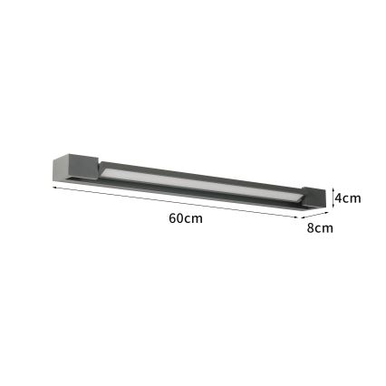 Brilagi - LED spoljno zidno svetlo AQUA LINE LED/18W/230V 60 cm IP44 antracit CRI 90