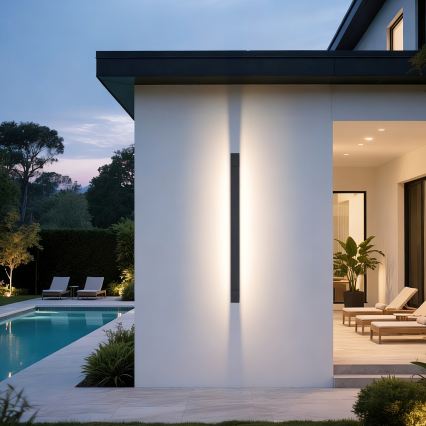 Brilagi - LED spoljašnja zidna svetiljka AQUA LINE LED/36W/230V 120 cm IP44 antracit CRI 90