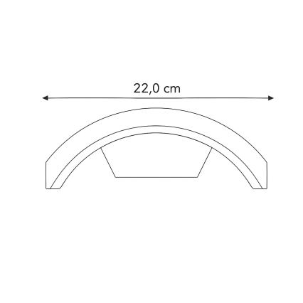 Brilagi - LED spoljašnje zidno svetlo ARCELO LED/8W/230V IP54