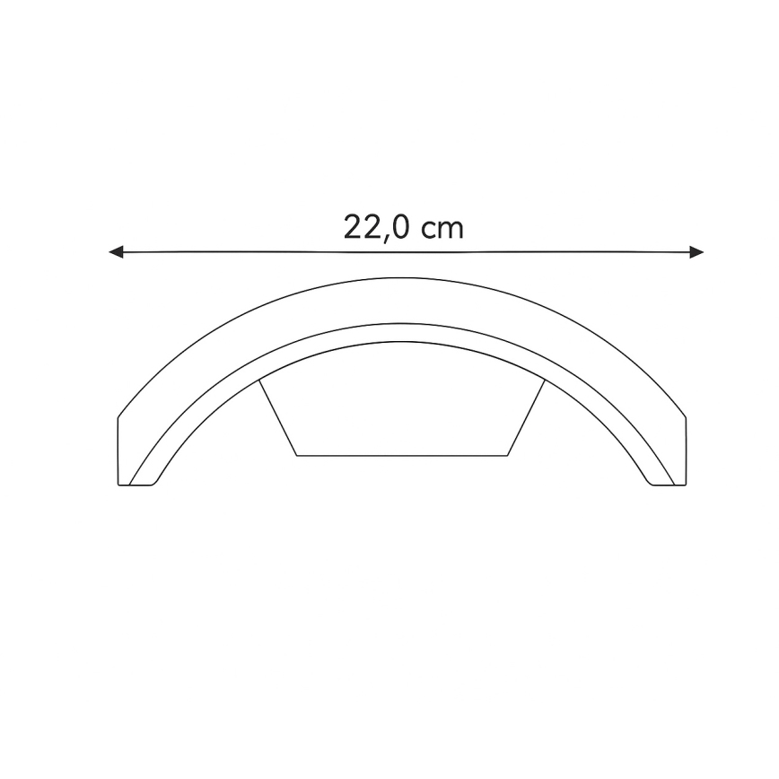 Brilagi - LED spoljašnje zidno svetlo ARCELO LED/8W/230V IP54