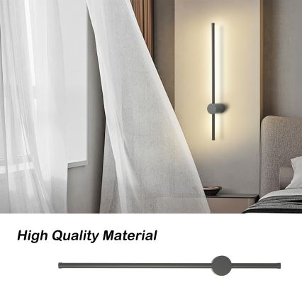 Brilagi - LED spoljašnja zidna svetiljka AURA LED/12W/230V 3000K IP54 65 cm antracit CRI 90