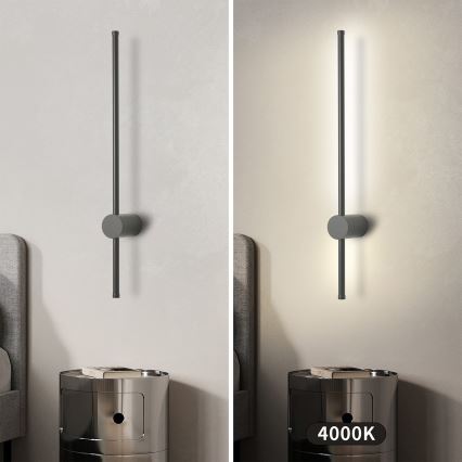 Brilagi - LED spoljašnje zidno svetlo AURA LED/12W/230V 4000K IP54 65 cm antracit CRI 90