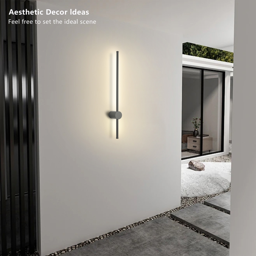 Brilagi - LED spoljašnje zidno svetlo AURA LED/12W/230V 4000K IP54 65 cm antracit CRI 90