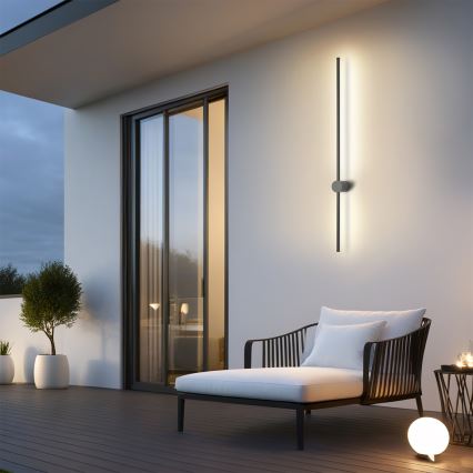 Brilagi - LED Spoljašnje zidno svetlo AURA LED/20W/230V 3000K IP54 97 cm antracit CRI 90