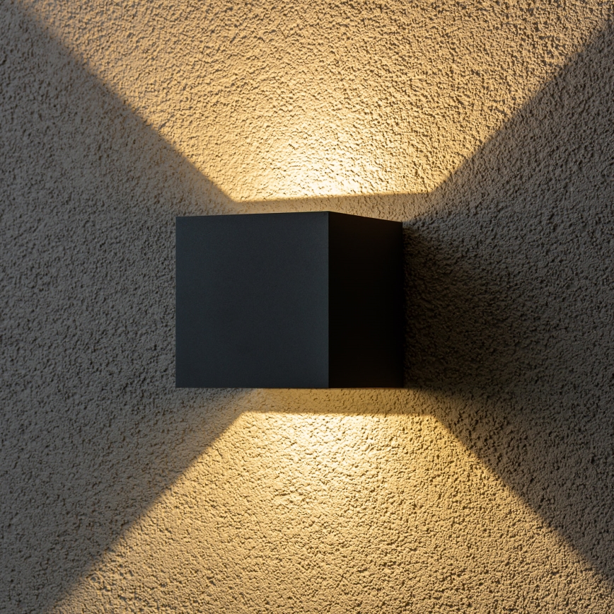 Brilagi - LED spoljašnje zidno svetlo CUBE LED/6W/230V antracit IP54