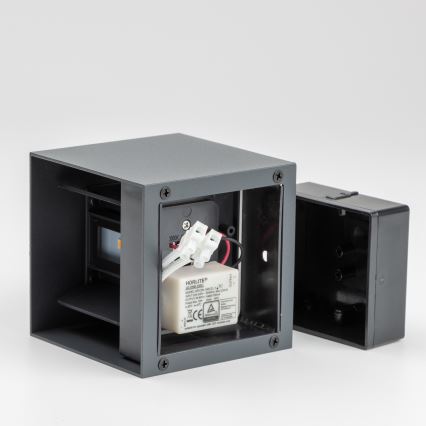 Brilagi - LED spoljašnje zidno svetlo CUBE LED/6W/230V antracit IP54