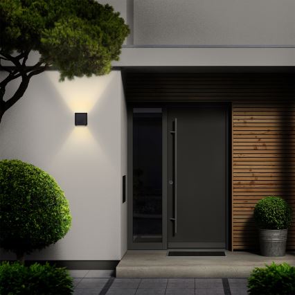 Brilagi - LED spoljašnje zidno svetlo CUBE LED/6W/230V crna IP54