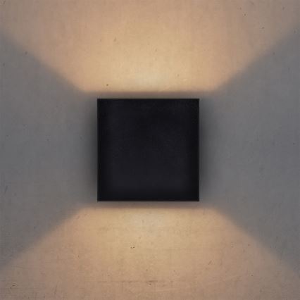 Brilagi - LED spoljašnje zidno svetlo CUBE LED/6W/230V crna IP54