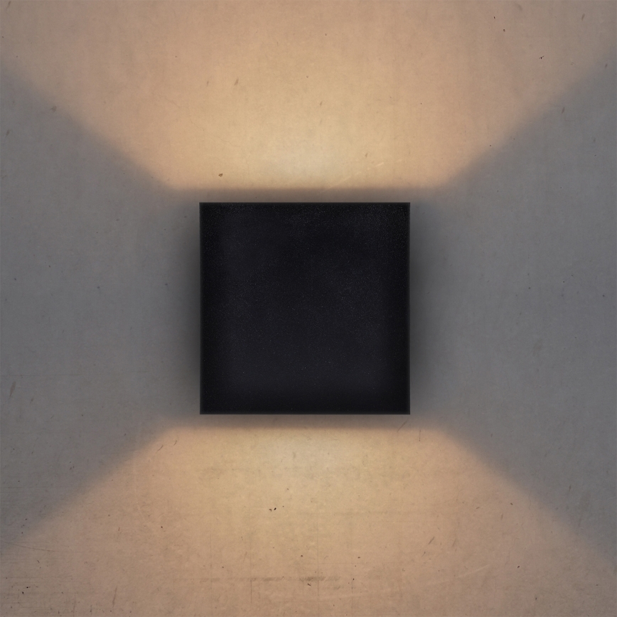 Brilagi - LED spoljašnje zidno svetlo CUBE LED/6W/230V crna IP54