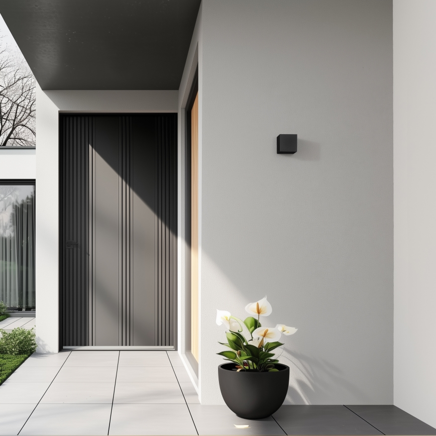 Brilagi - LED spoljašnje zidno svetlo CUBE LED/6W/230V crna IP54