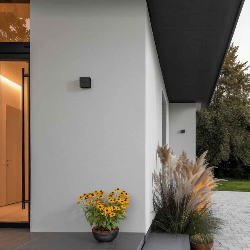 Brilagi - LED spoljašnje zidno svetlo CUBE LED/6W/230V crna IP54