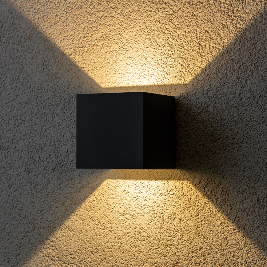 Brilagi - LED spoljašnje zidno svetlo CUBE LED/6W/230V crna IP54