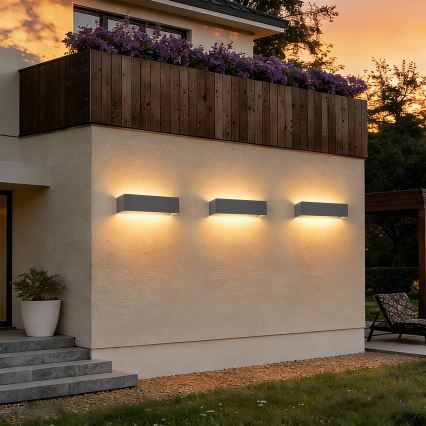 Brilagi - LED spoljašnje zidno svetlo DONNANI LED/12W/230V 30 cm antracit IP44
