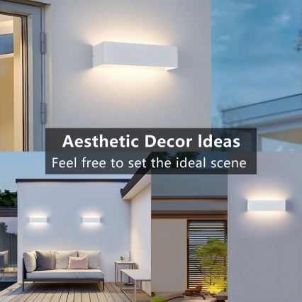 Brilagi - LED spoljašnje zidno svetlo DONNANI LED/12W/230V 30 cm bela IP44