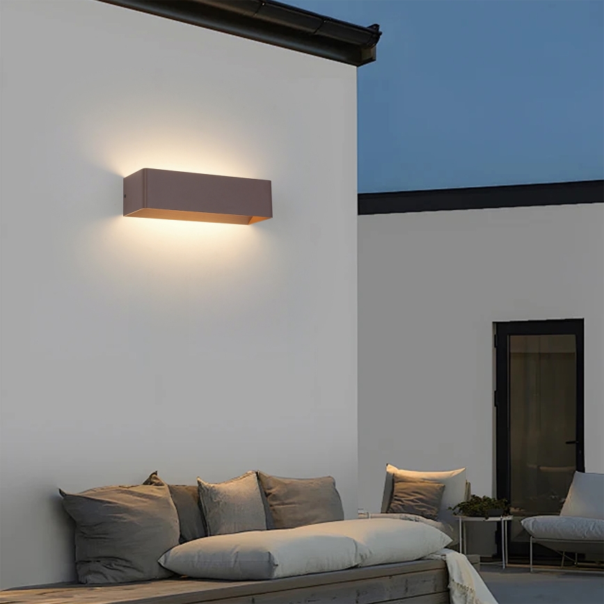 Brilagi - LED spoljašnje zidno svetlo DONNANI LED/12W/230V 30 cm braon IP44