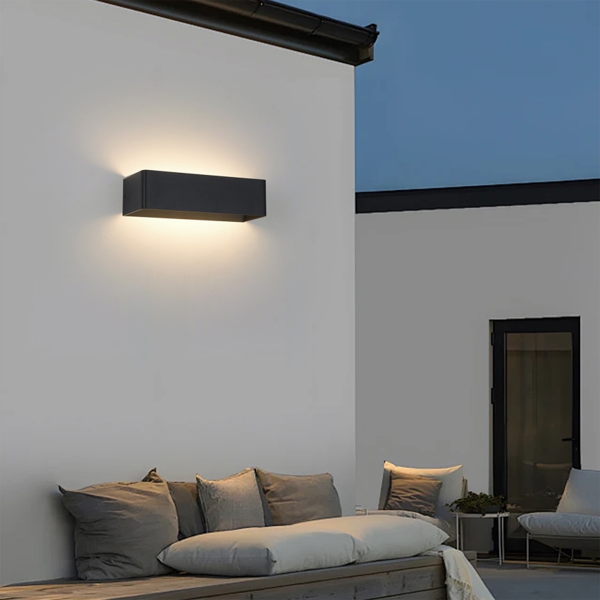 Brilagi - LED spoljašnje zidno svetlo DONNANI LED/12W/230V crno IP44
