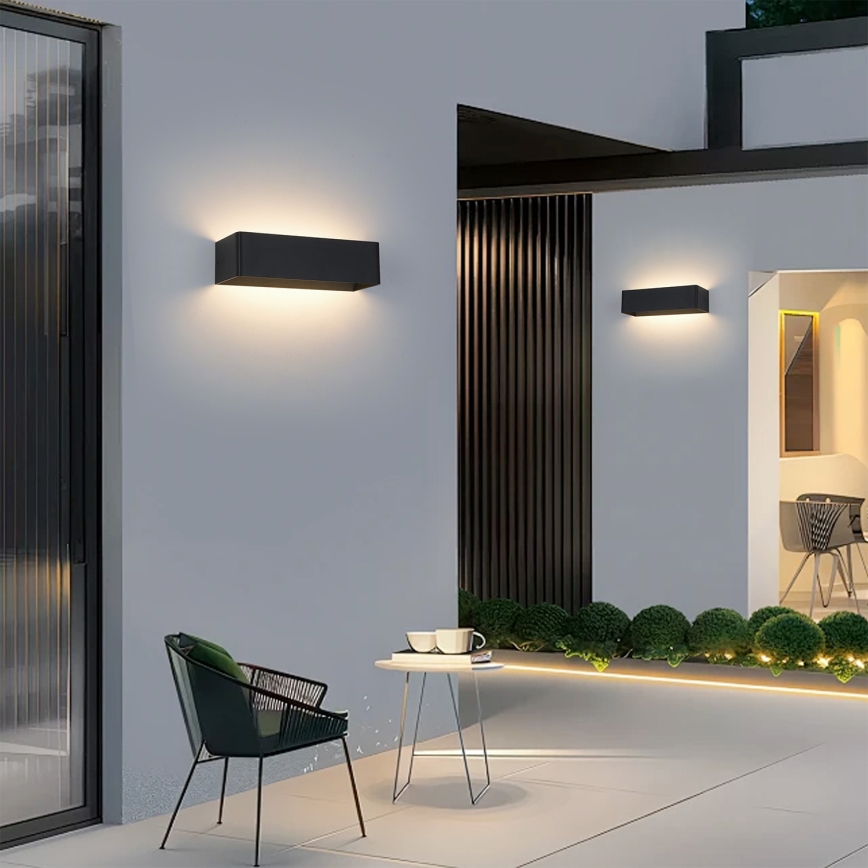Brilagi - LED spoljašnje zidno svetlo DONNANI LED/12W/230V crno IP44