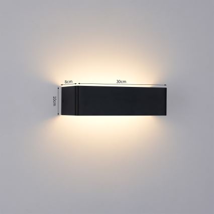 Brilagi - LED spoljašnje zidno svetlo DONNANI LED/12W/230V crno IP44