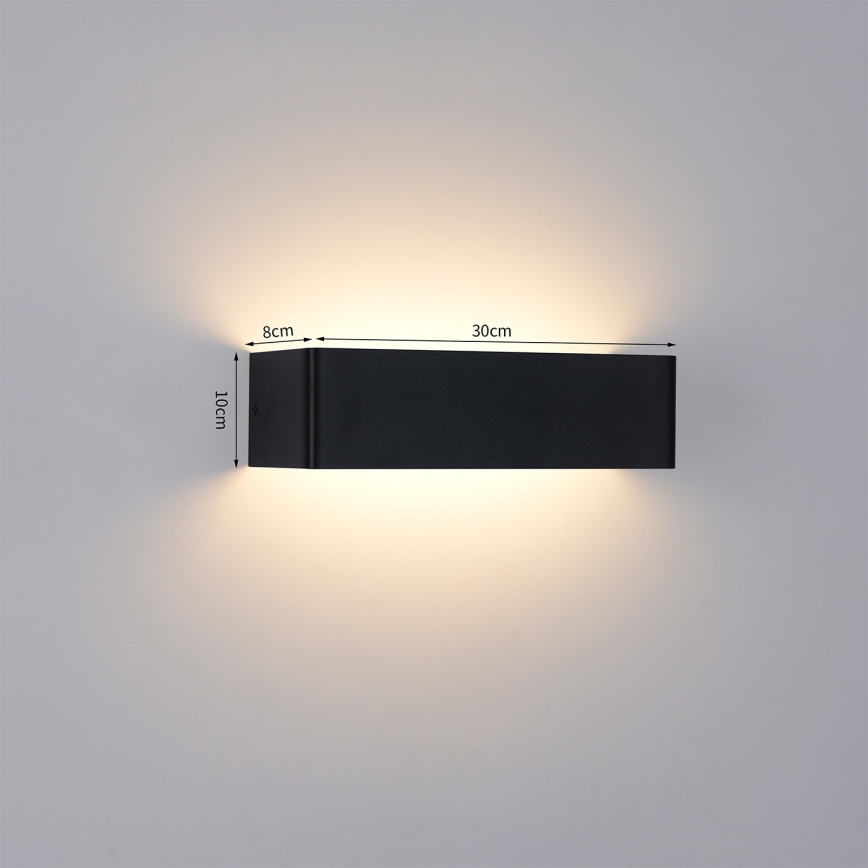 Brilagi - LED spoljašnje zidno svetlo DONNANI LED/12W/230V crno IP44