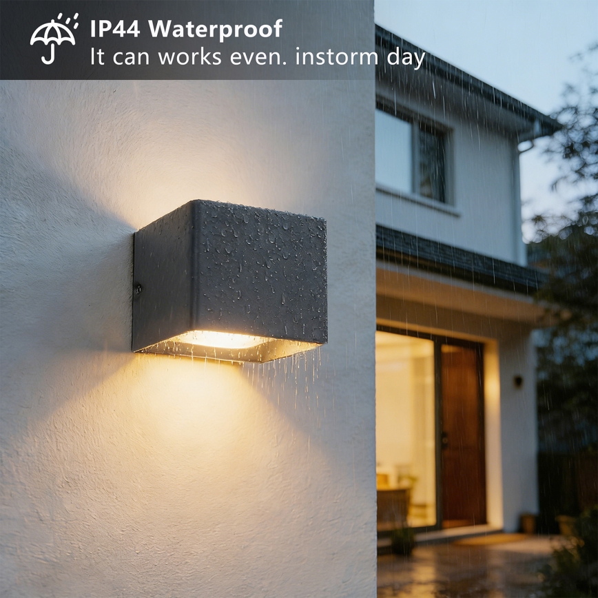Brilagi - LED spoljašnje zidno svetlo DONNANI LED/5W/230V 10 cm antracit IP44
