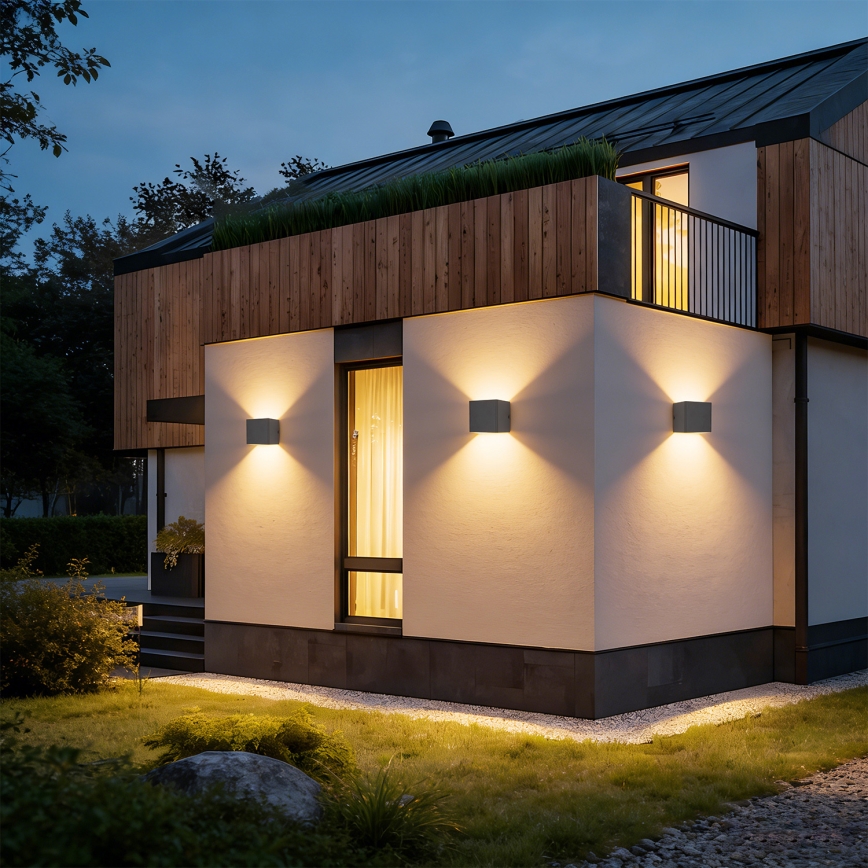 Brilagi - LED spoljašnje zidno svetlo DONNANI LED/5W/230V 10 cm antracit IP44