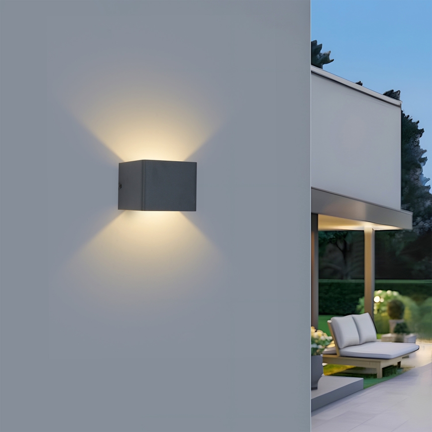 Brilagi - LED spoljašnje zidno svetlo DONNANI LED/5W/230V 10 cm antracit IP44