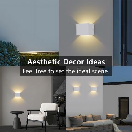 Brilagi - LED spoljašnje zidno svetlo DONNANI LED/5W/230V 10 cm belo IP44