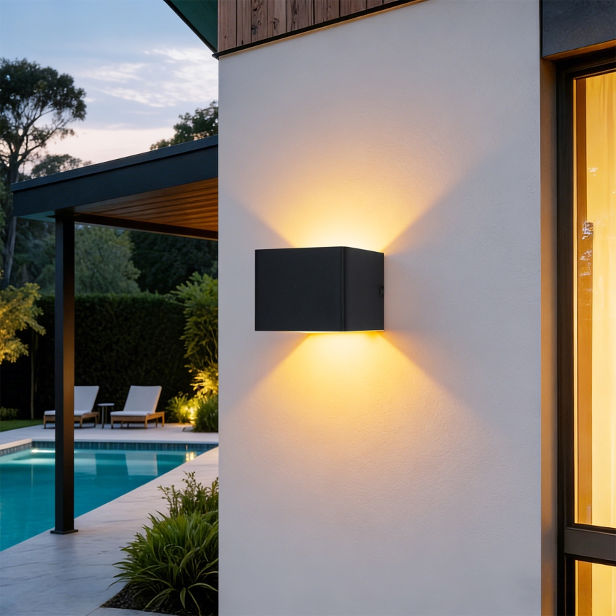 BRILAGI - LED spoljašnje zidno svetlo DONNANI LED/5W/230V 10 cm crno IP44