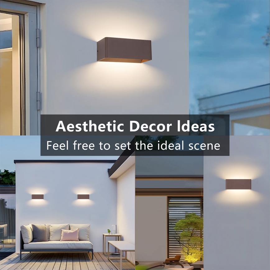 Brilagi - LED spoljašnje zidno svetlo DONNANI LED/7W/230V braon IP44