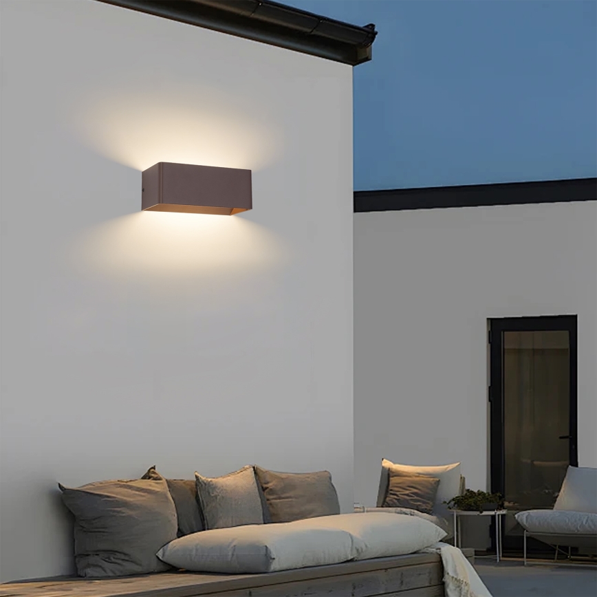 Brilagi - LED spoljašnje zidno svetlo DONNANI LED/7W/230V braon IP44