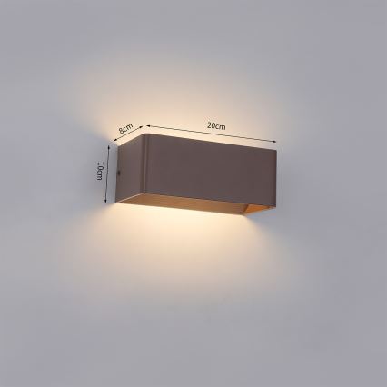 Brilagi - LED spoljašnje zidno svetlo DONNANI LED/7W/230V braon IP44